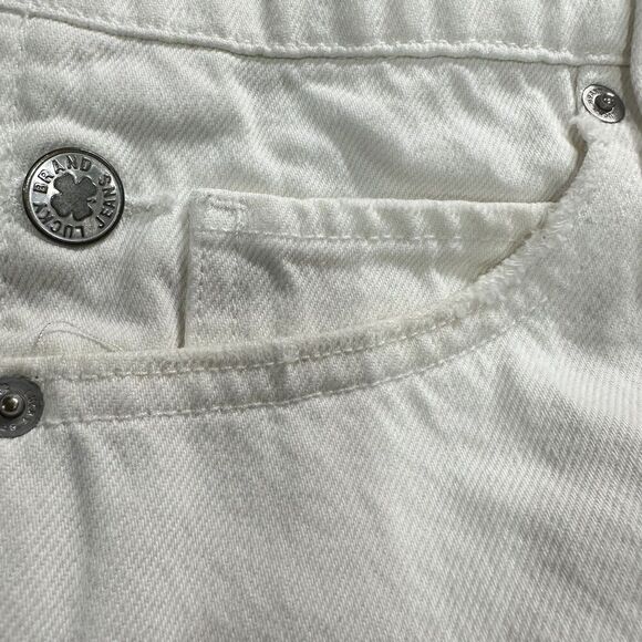 Lucky Brand Boyfriend Overall Jeans Size L Cotton Cone Denim Boho Festival* - Picture 6 of 16